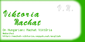 viktoria machat business card